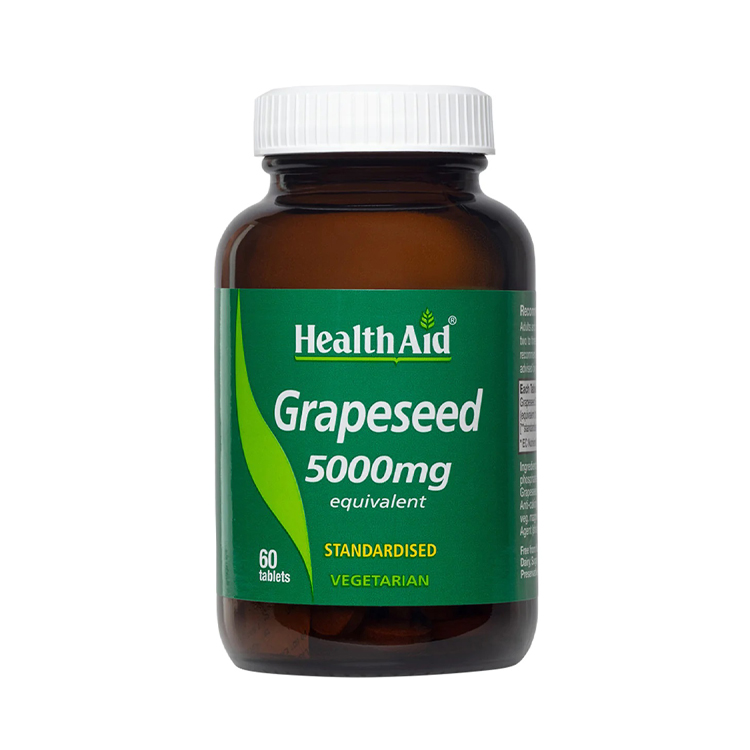 Health Aid Grapeseed Extract 5000mg 60 tabs